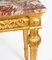 Antiker Louis XV Revival Konsolentisch aus geschnitztem vergoldetem Holz, 1800er 10