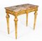 Antique Louis XV Revival Carved Giltwood Console Table, 1800s 17