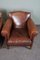 Vintage Armchairs in Sheep Leather, Set of 2 6