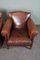 Vintage Armchairs in Sheep Leather, Set of 2, Image 6