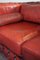 Rode Rundleren Chesterfield Sofa, Image 6