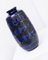 Relief Ceramic Vase in Blue from Strehla, East Germany,1970s 2