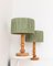 Mid-Century Wooden Table Lamps with Lampshade from Temde, 1960s, Set of 2 4