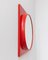 Space Age Red Wall Mirror, 1970s 3