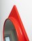 Space Age Red Wall Mirror, 1970s 6