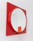 Space Age Red Wall Mirror, 1970s, Image 1