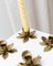 Mid-Century Blumen Kerzenhalter aus Messing, 1960er, 4er Set 2