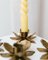 Mid-Century Blumen Kerzenhalter aus Messing, 1960er, 4er Set 7