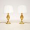 Vintage Brass Table Lamps, 1970s, Set of 2, Image 1