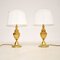 Vintage Brass Table Lamps, 1970s, Set of 2 2