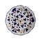 Medium Deruta Plate with Blue Flowers from Popolo 1