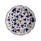 Medium Deruta Plate with Blue Flowers from Popolo, Image 1