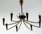 Italian Chandelier in the style of Stilnovo, 1950s 3