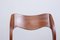 Danish Chairs in Teak and Rope by Niels.O.Moller for JL Mollers, 1960, Set of 2, Image 16