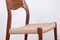Danish Chairs in Teak and Rope by Niels.O.Moller for JL Mollers, 1960, Set of 2 13