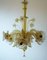 Gold Dust Murano Glass Chandelier from Barovier & Toso, Italy, 1940s 5