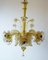 Gold Dust Murano Glass Chandelier from Barovier & Toso, Italy, 1940s, Image 1