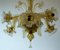 Gold Dust Murano Glass Chandelier from Barovier & Toso, Italy, 1940s 9