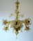 Gold Dust Murano Glass Chandelier from Barovier & Toso, Italy, 1940s 10