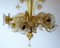 Gold Dust Murano Glass Chandelier from Barovier & Toso, Italy, 1940s, Image 11