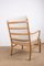 Danish 149 Colonial Armchair in Oak and Fabric by Ole Wanscher for Carl Hansen, 2000s 4