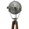 Industrielle Vintage Stehlampe mit Spotlight aus Klarglas 5