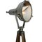 Industrielle Vintage Stehlampe mit Spotlight aus Klarglas 2