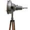 Industrielle Vintage Stehlampe mit Spotlight aus Klarglas 4