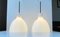 Lámparas colgantes Toldbod de vidrio opalino blanco de Louis Poulsen, años 80. Juego de 2, Imagen 6