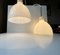 Toldbod White Opaline Glass Pendant Lamps from Louis Poulsen, 1980s, Set of 2 5