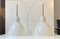 Toldbod White Opaline Glass Pendant Lamps from Louis Poulsen, 1980s, Set of 2 1