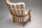 Grand Repos Lounge Chair in Oak attributed to Guillerme et Chambron for Votre Maison, France, 1950s, Image 6
