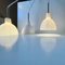 Toldbod White Opaline Glass Pendant Lamps from Louis Poulsen, 1980s, Set of 3 6