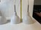 Toldbod White Opaline Glass Pendant Lamps from Louis Poulsen, 1980s, Set of 3 11