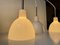 Toldbod White Opaline Glass Pendant Lamps from Louis Poulsen, 1980s, Set of 3 3