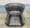 Danish Wingback Armchair in Black Leather in the style of Mogens Lassen, Image 8