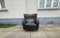 Danish Wingback Armchair in Black Leather in the style of Mogens Lassen 2