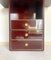 Bordeaux Chest and Mirror, 1980s, Set of 2, Image 7
