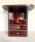 Bordeaux Chest and Mirror, 1980s, Set of 2 5