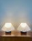 Glass and Metal Lamps, 1980, Set of 2, Image 2