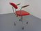 Silla de escritorio ajustable Danflex de teca, años 60, Imagen 16