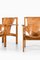 Trienna Easy Chairs in Oak & Original Leather attributed to Carl-Axel Acking, 1957, Set of 2, Image 6
