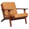 Model 290 Lounge Chair in Smoked Oak by Hans J. Wegner for Getama, Denmark, 1970s, Image 1