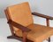 Model 290 Lounge Chair in Smoked Oak by Hans J. Wegner for Getama, Denmark, 1970s, Image 3