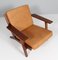 Model 290 Lounge Chair in Smoked Oak by Hans J. Wegner for Getama, Denmark, 1970s 2