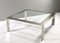 Square Coffee Table in Brass, Chrome and Glass by Renato Zevi, Italy, 1970s 4