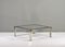 Square Coffee Table in Brass, Chrome and Glass by Renato Zevi, Italy, 1970s 3
