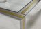 Square Coffee Table in Brass, Chrome and Glass by Renato Zevi, Italy, 1970s 8