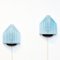 Italian Light Blue Glass Wall Lamps, 1980s, Set of 2, Image 5