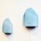 Italian Light Blue Glass Wall Lamps, 1980s, Set of 2, Image 3